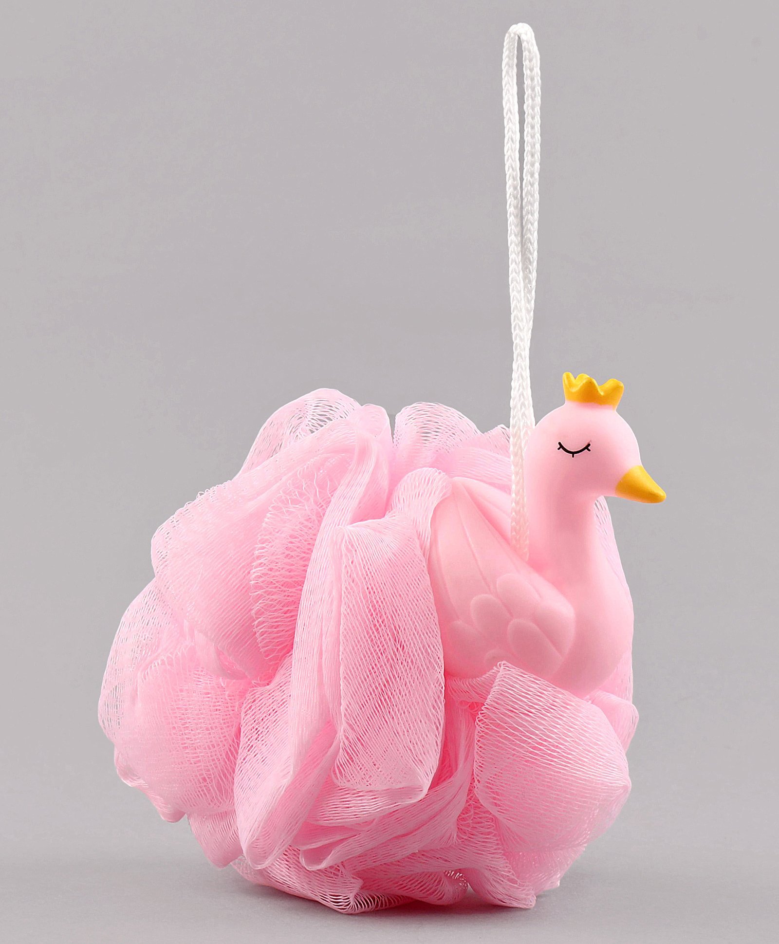 Babyhug Swan Bath Loofah - Light Pink-image-30