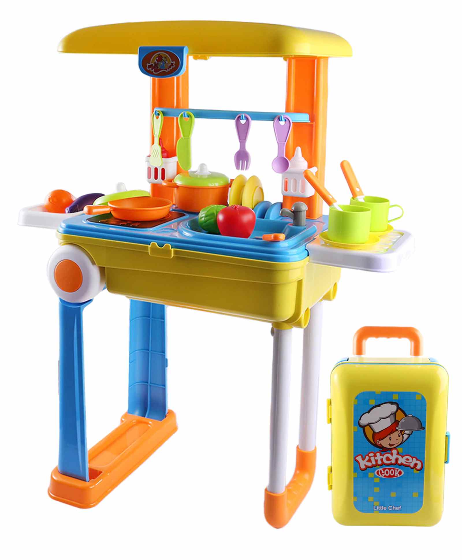 Fiddlerz Kitchen Set with Play Foods   Multicolor Online India, Buy ...
