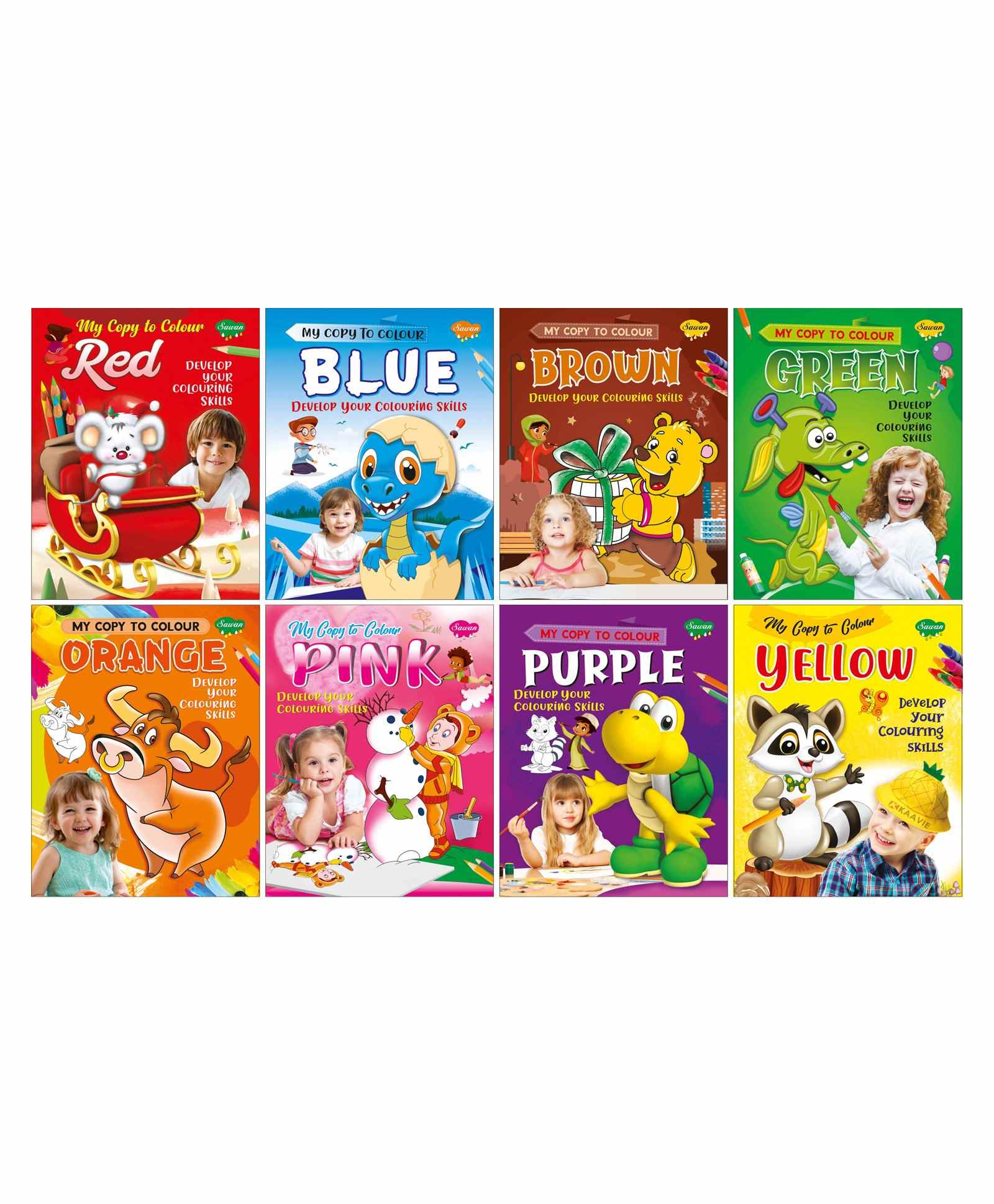 Sawan Colouring Book Set of 8 - English-image-40