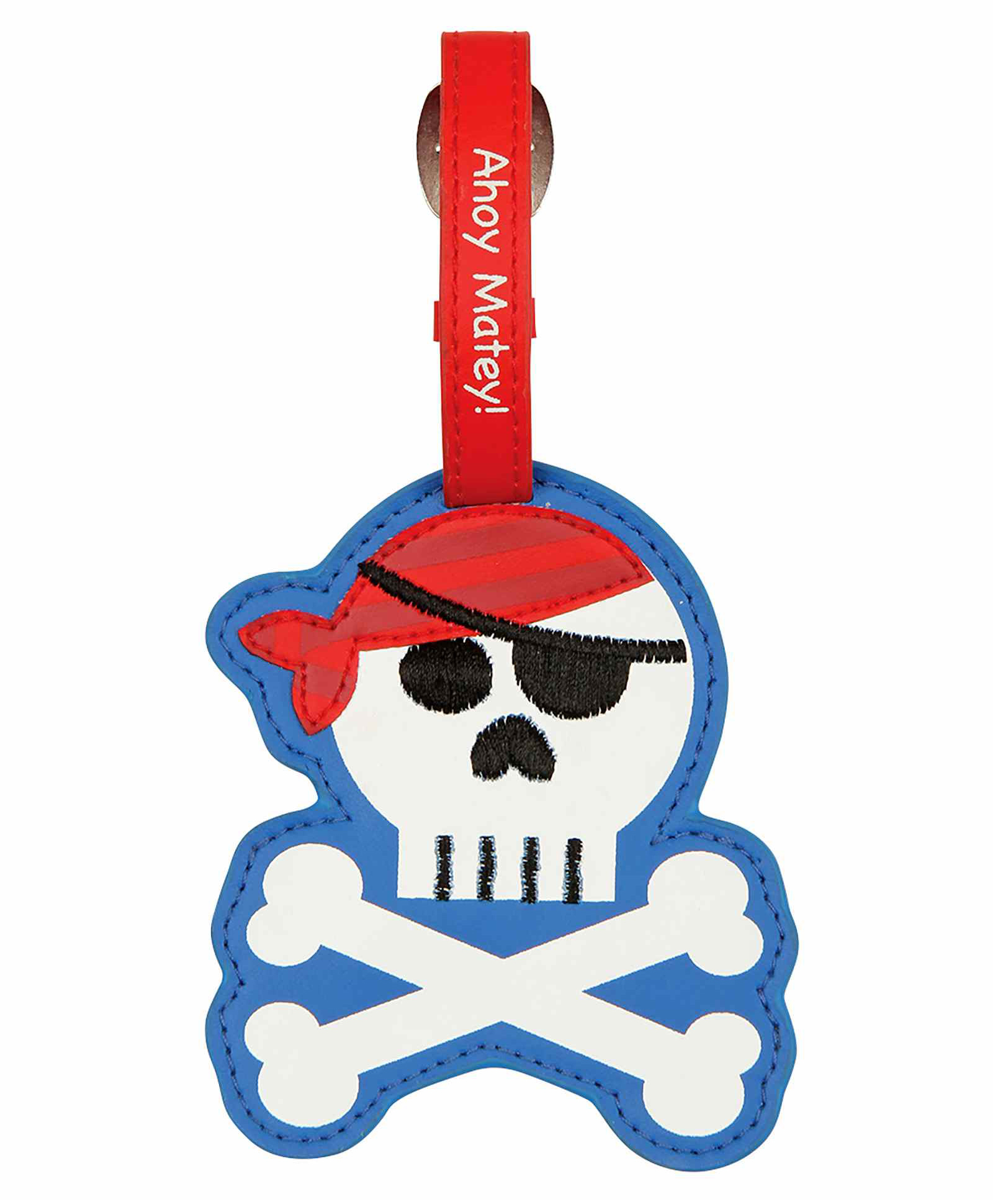 Stephen Joseph Luggage Tag Pirate Design - White Red-image-32