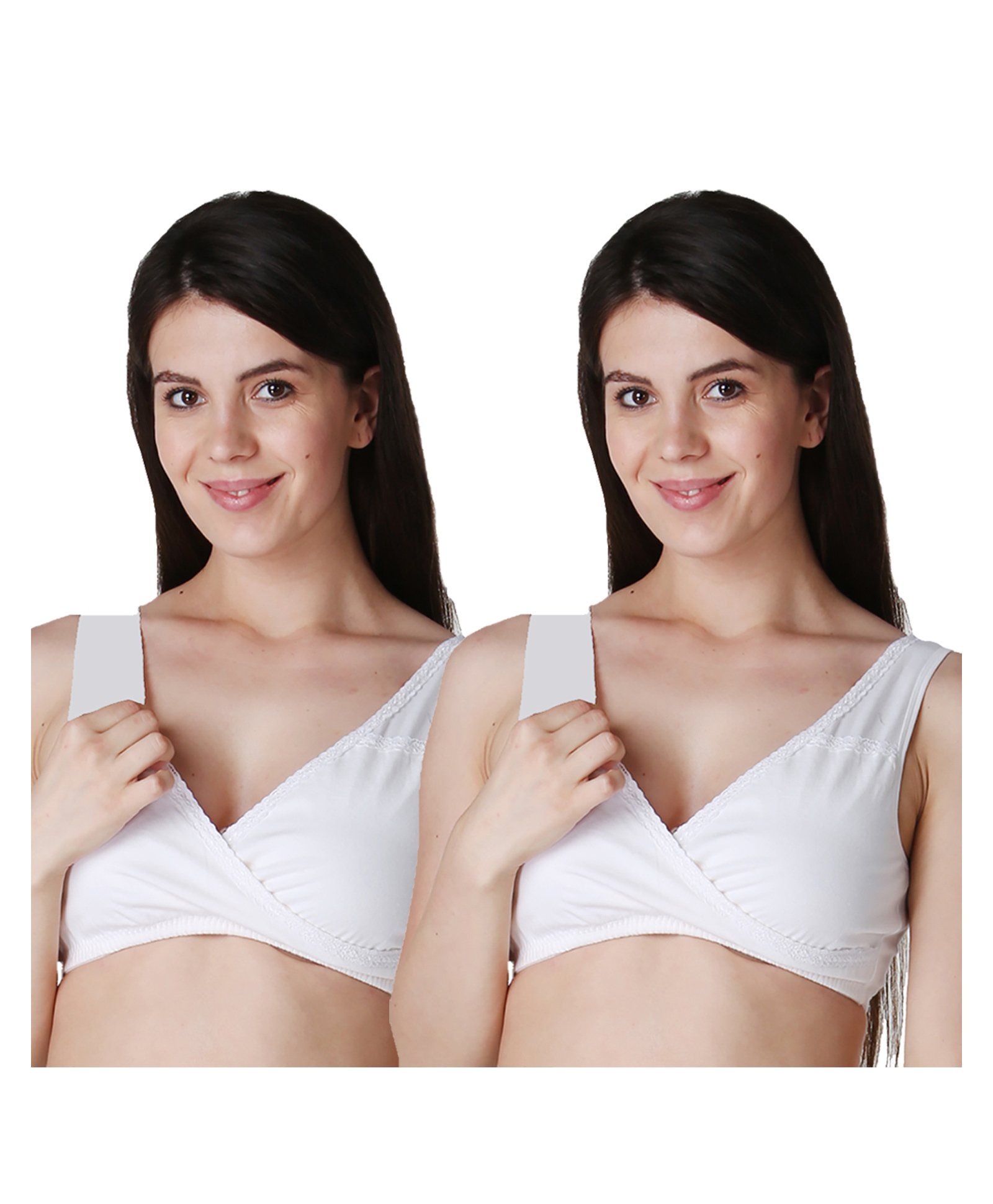 Morph Maternity Pack Of 2 Leak Proof Sleep Nursing Bras - White