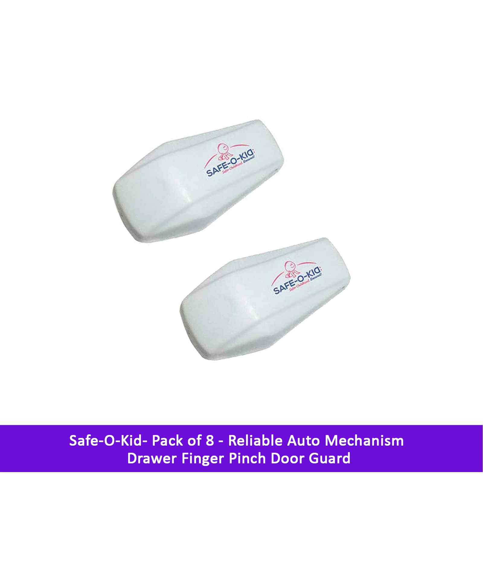 Safe-O-Kid Door Guard Pack of 8 - White-image-30