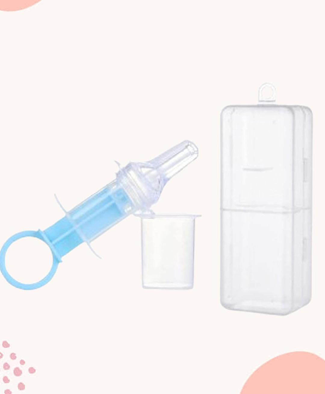 Safe-O-Kid BPA Free Silicone Liquid Medicine Feeder with Box - Blue-image-22
