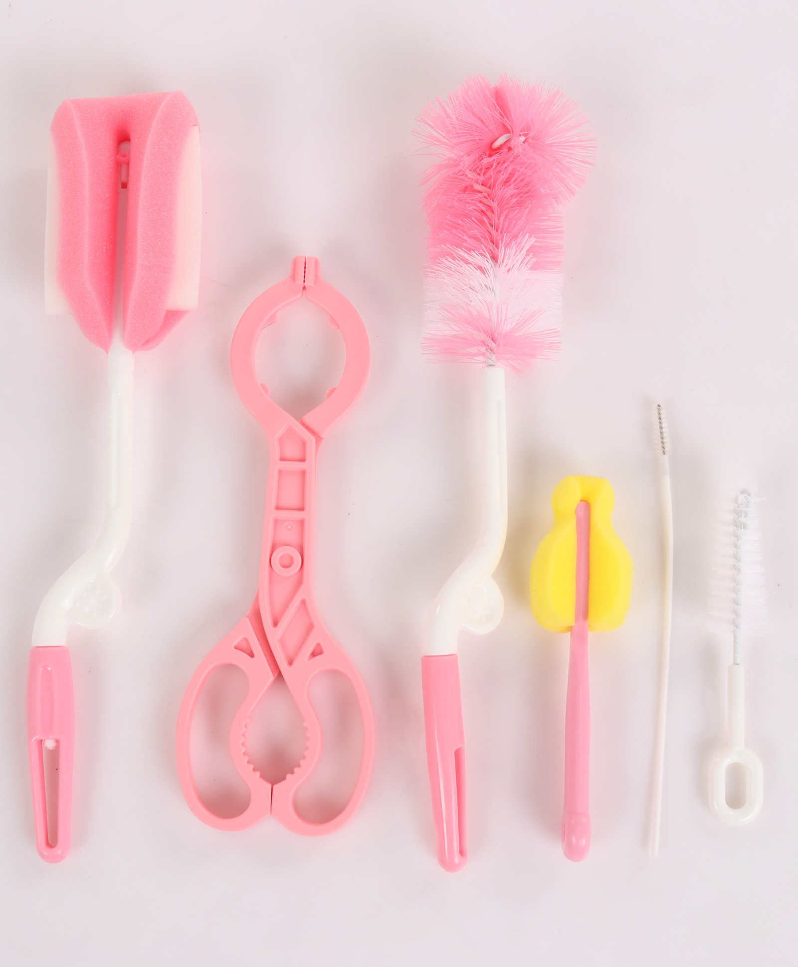 Bottle Cleaning Set Pack of 7 - Pink White-image-27