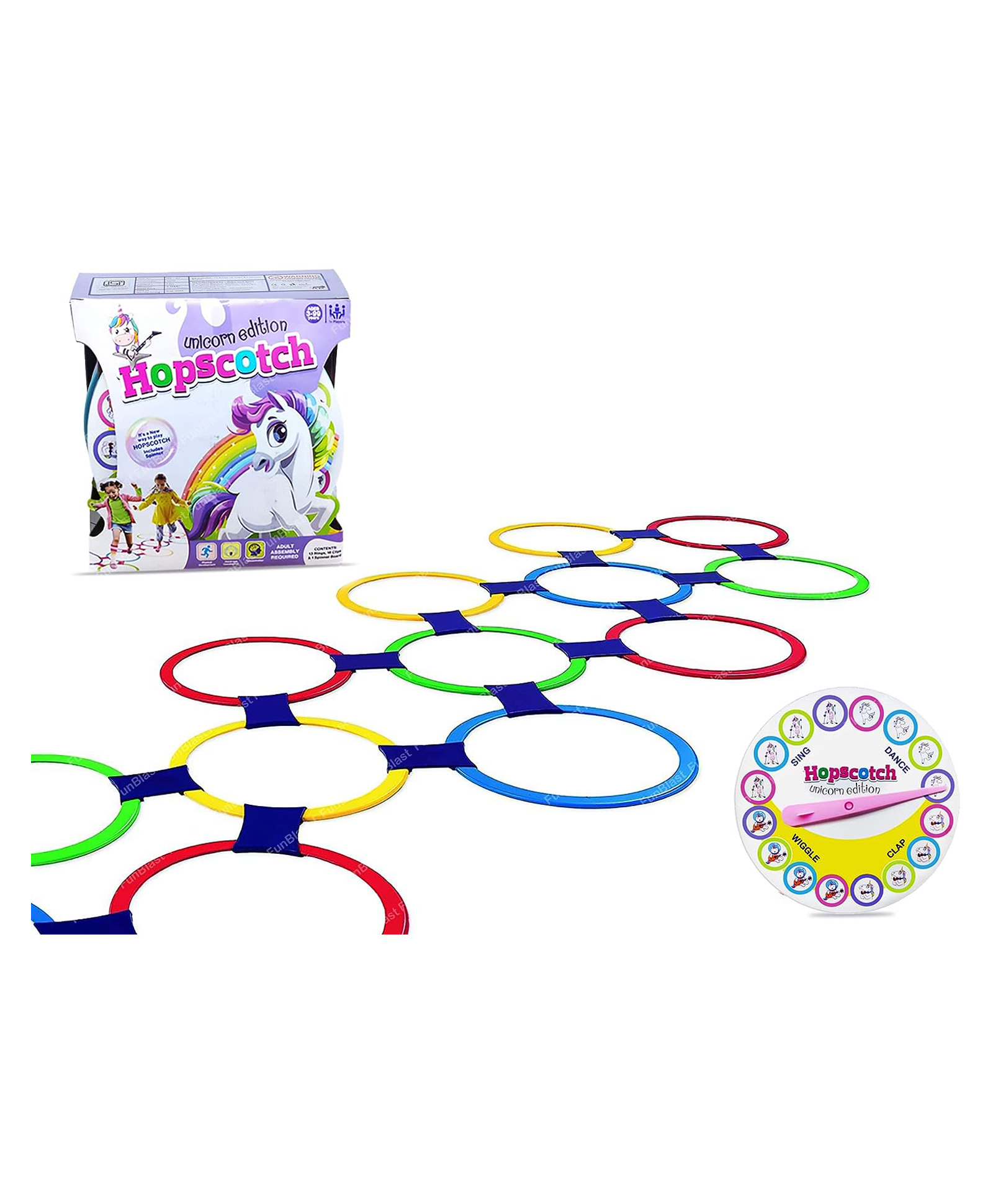 FunBlast Twister Hopscotch Set - Multicolor-image-7
