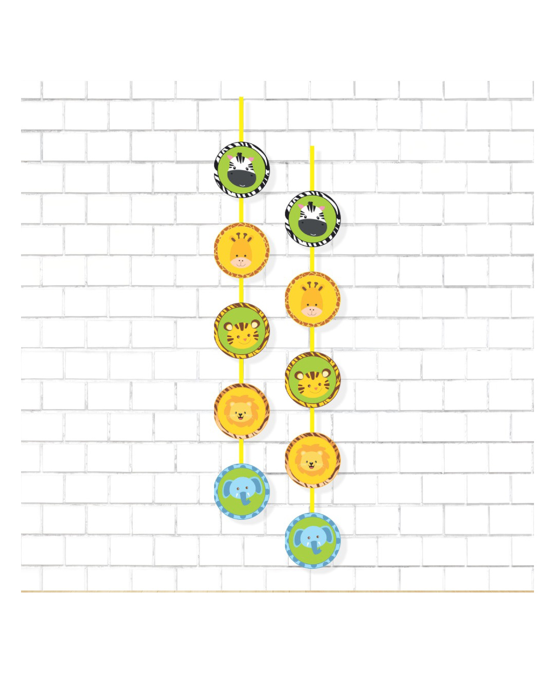 Untumble Jungle Theme Wall Danglers Yellow - Pack of 2-image-45