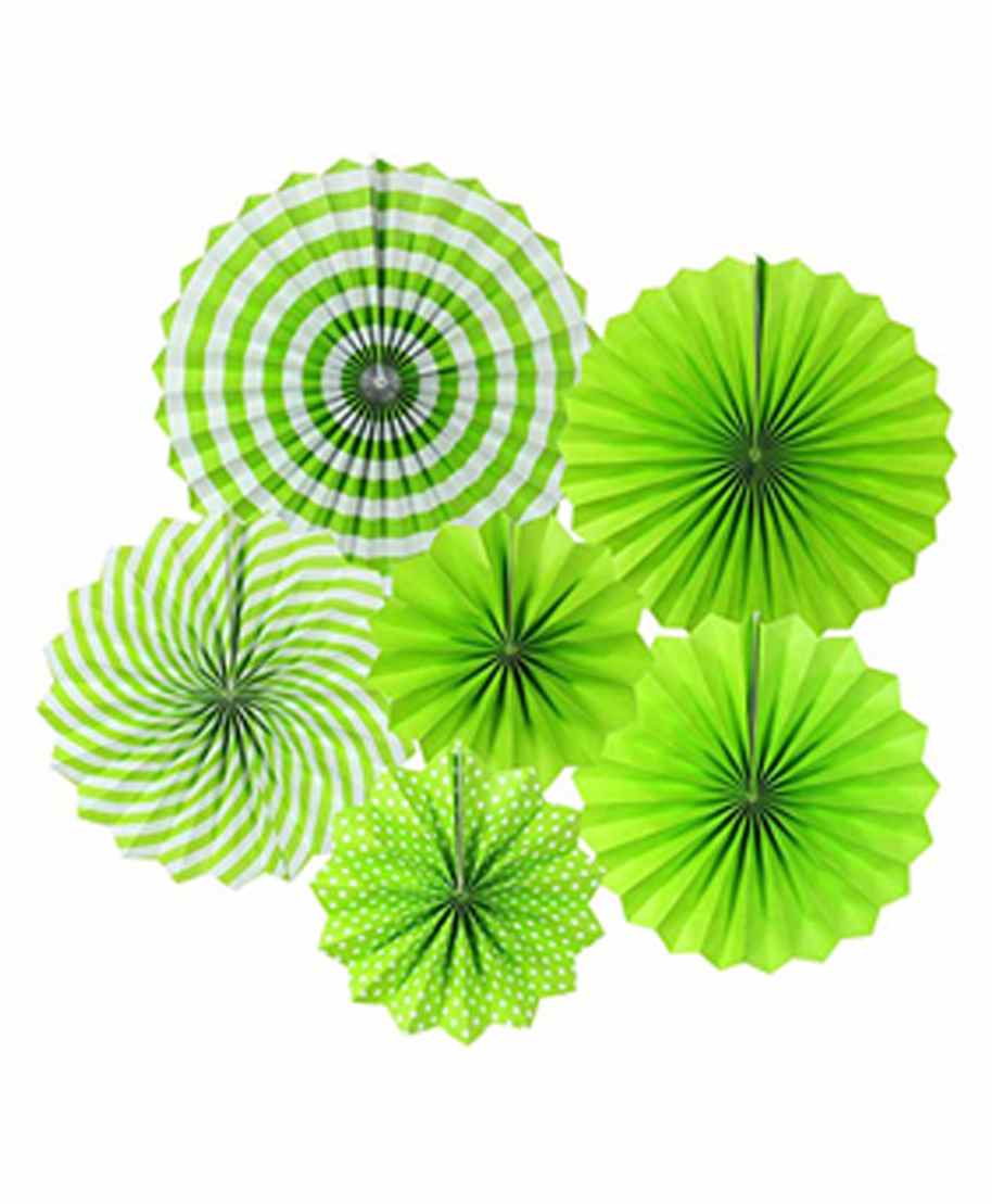 Untumble Paper Fan Wall Decor Green - Pack of 6-image-49
