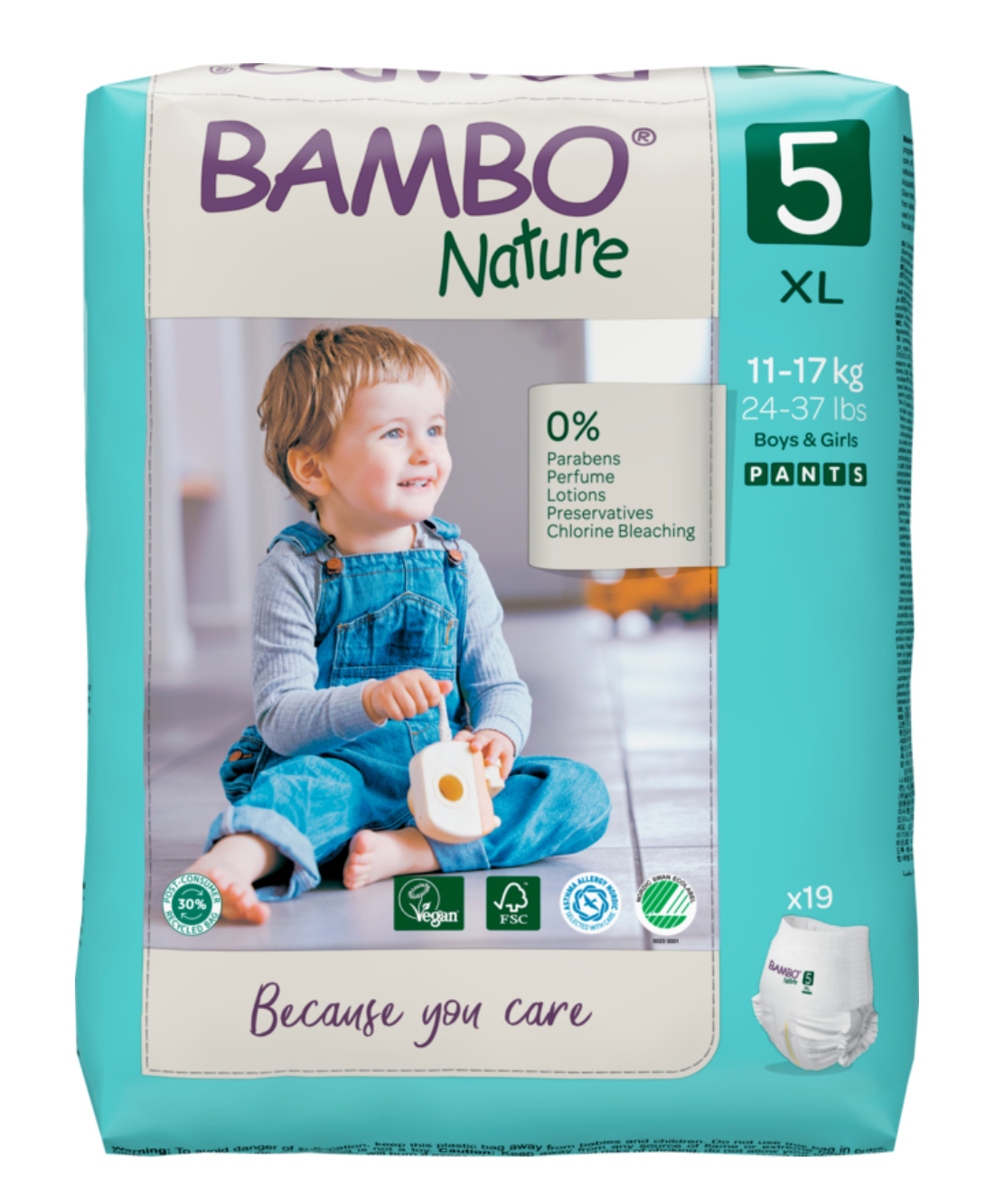 Bambo Nature Pant Style Diapers with Wetness Indicator Extra Large Size  - 19 Pieces-picture-28