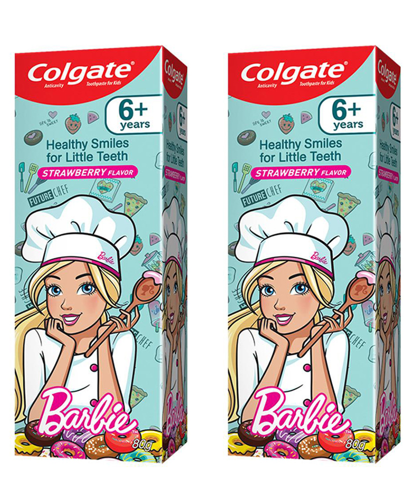 pink barbie toothpaste