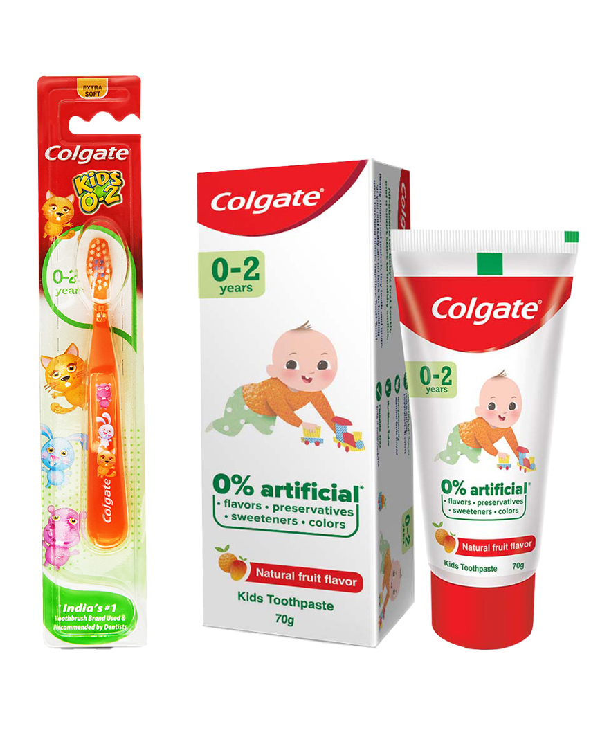 colgate my first toothbrush and toothpaste