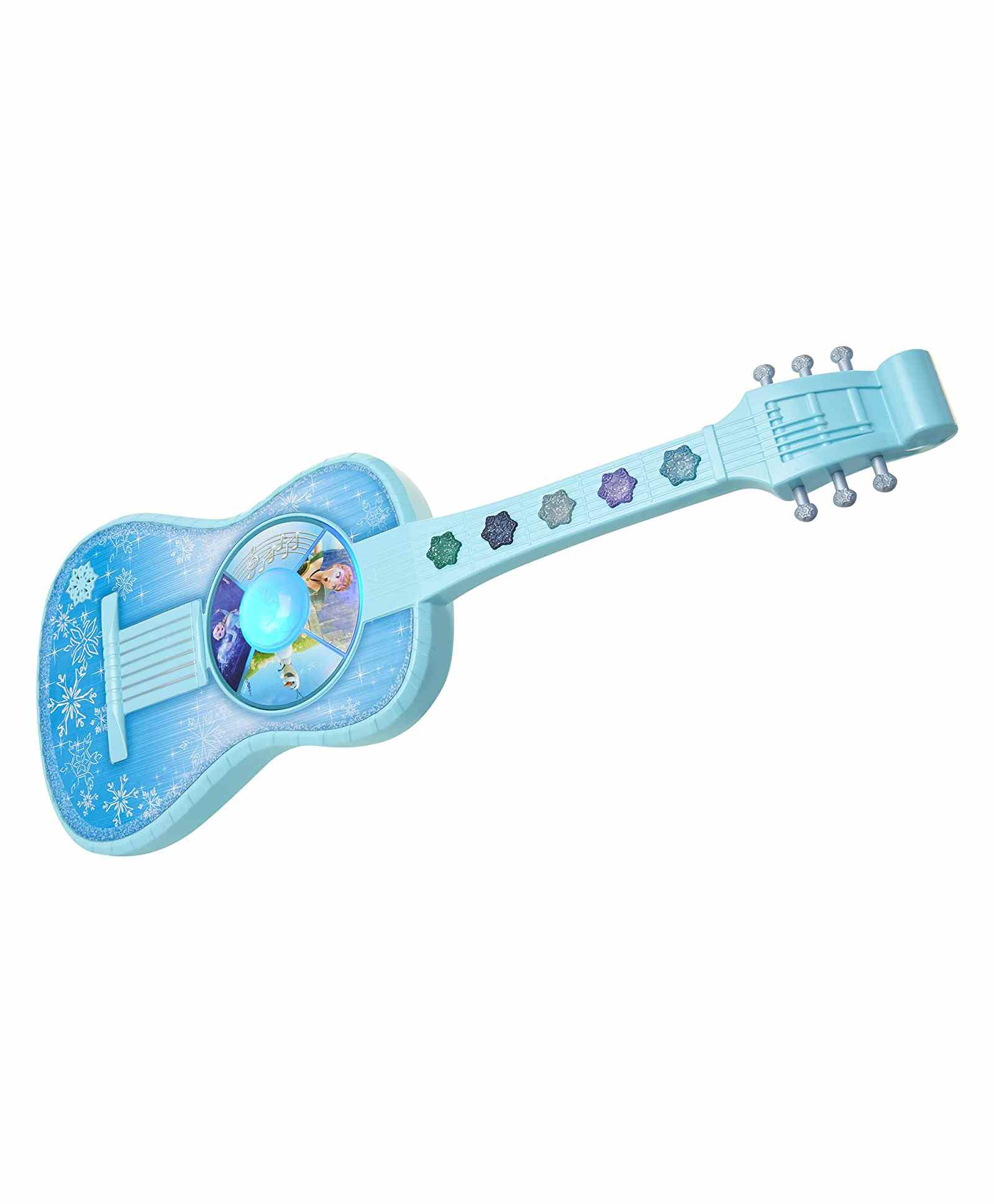 blue toy guitar