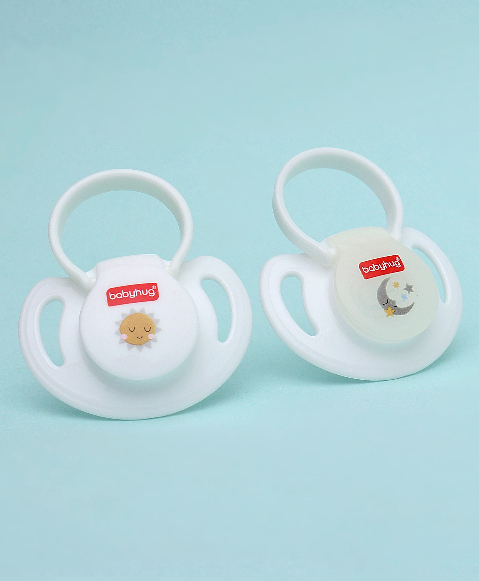 Babyhug Silicone Pacifier Pack of 2 - White-picture-17