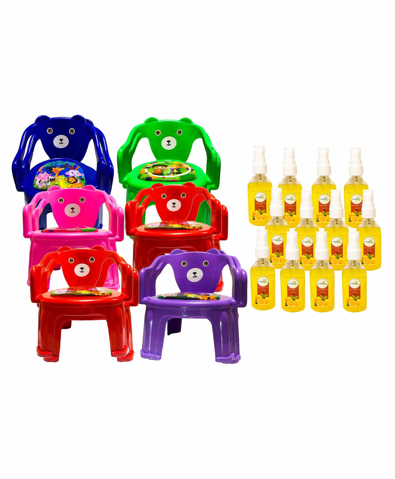 Kuchicoo Whistling Chair with Organic Magic Hand Sanitizer Pack of 18 - 50 ml Each-picture-10