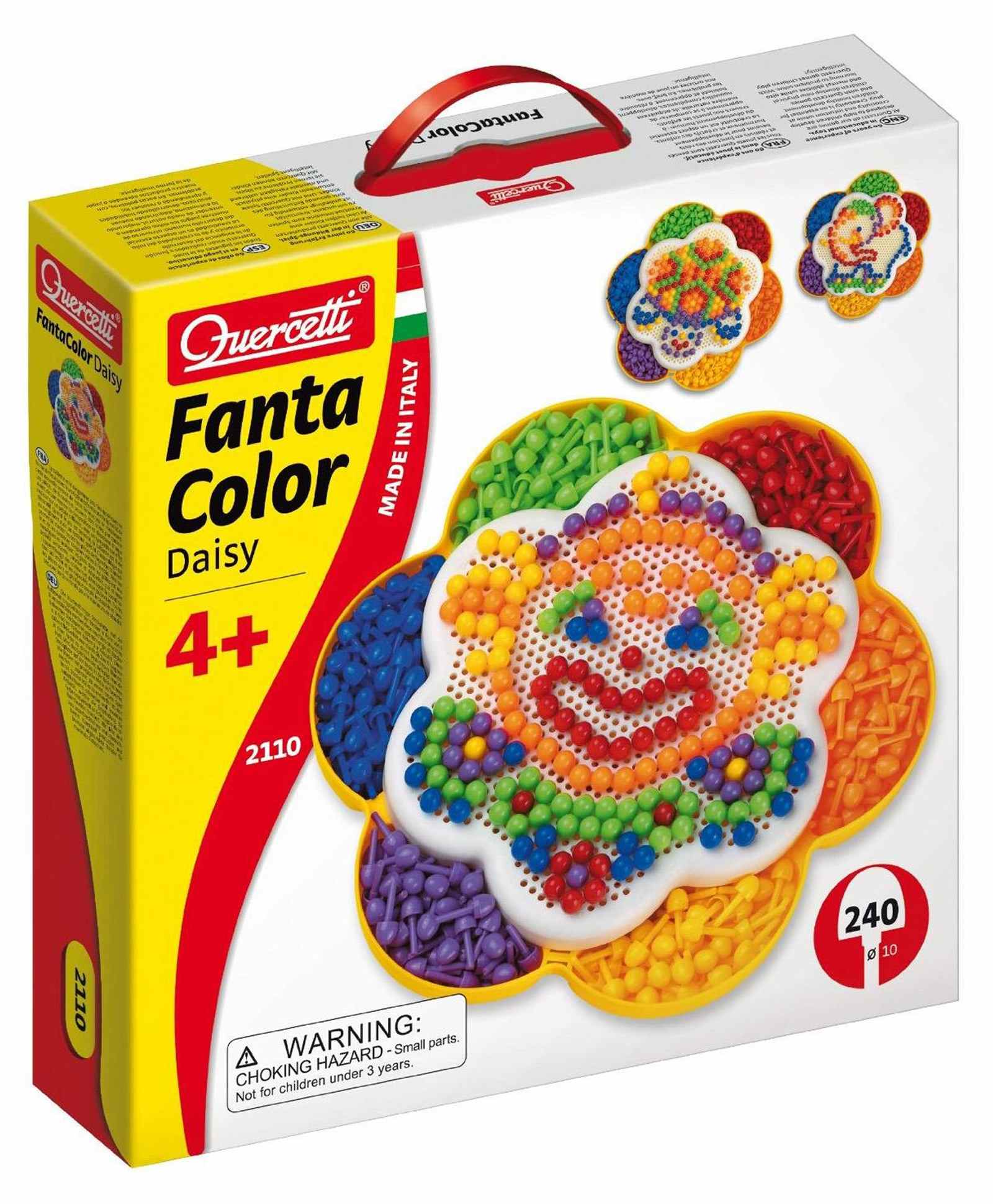 toykraftt Toy Kraft Quercetti Fanta Color Daisy Peg Puzzle - Multi Color-picture-27