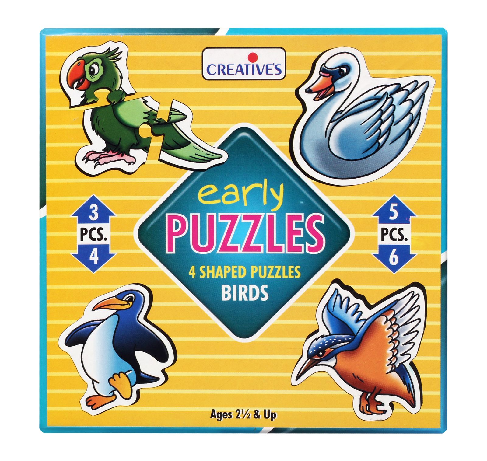 Creative's Early Puzzles 4 Shaped Puzzles Birds Online India, Buy