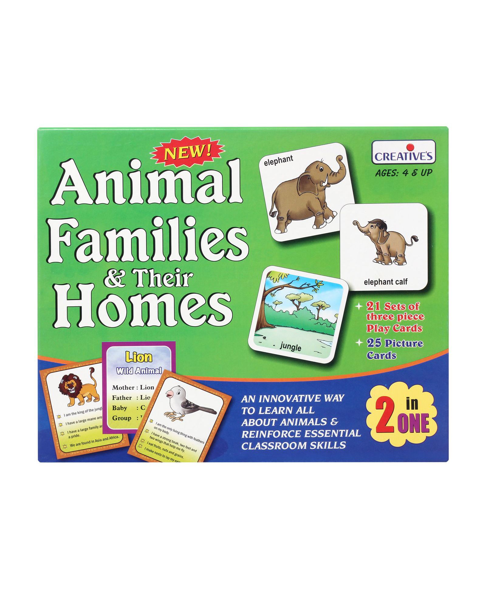 Creative's Animal Families & Their Homes Online India, Buy Board Games for  (4-8 Years) at  - 35958