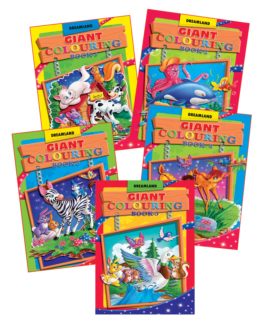 Dreamland Publications Giant Colouring 5 Books - English-image-10
