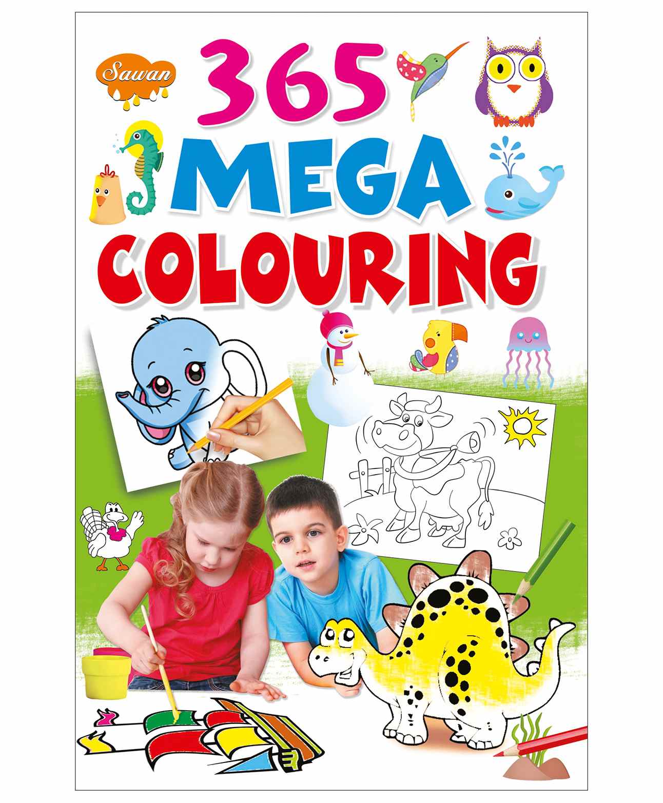 Sawan 365 Mega Colouring Book - English-image-10