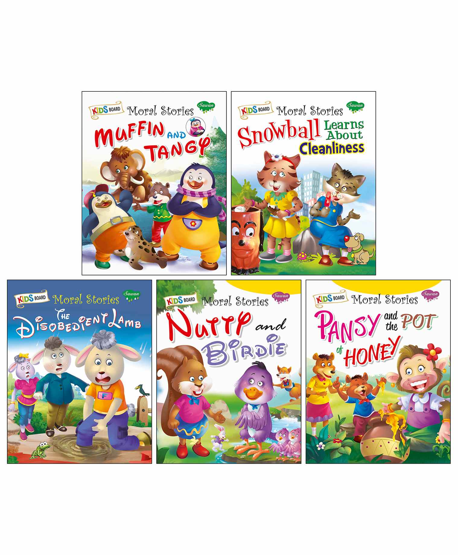 Jolly Board Books Moral Stories Volume 2 Set of 5 - English-image-31