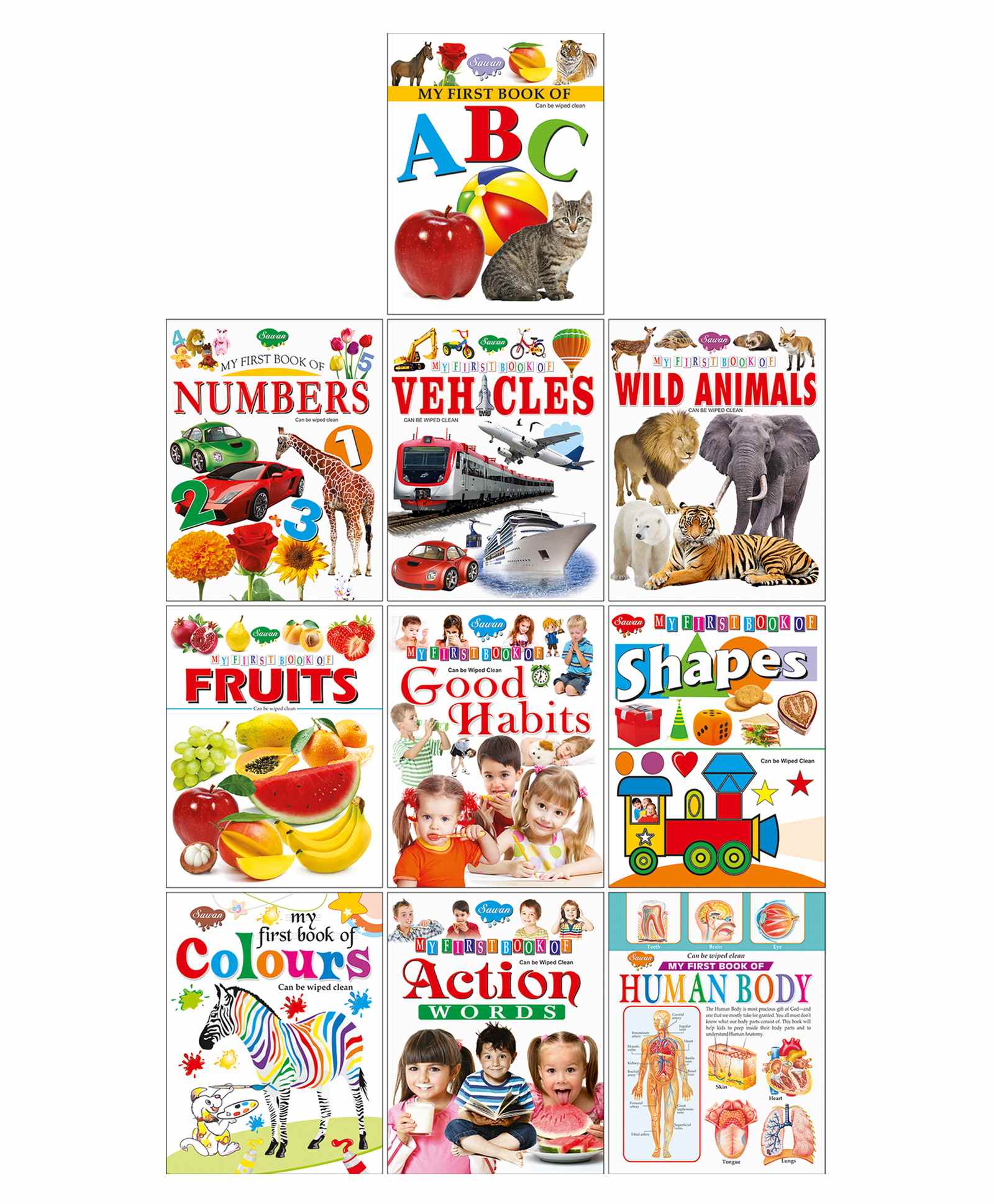 Baby's First Pre-School Series Picture Books Set of 10 - English-image-42