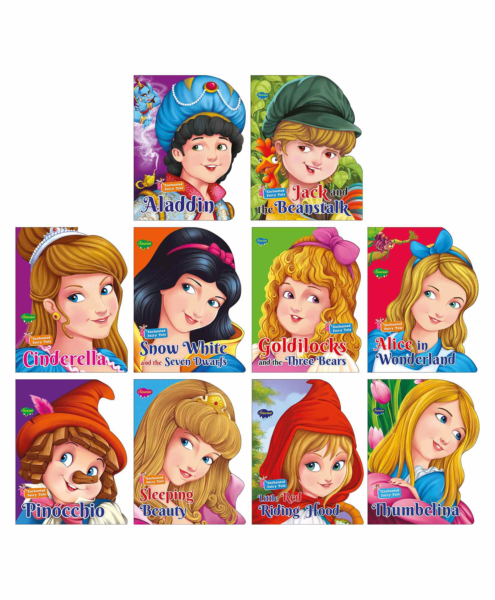 Sawan Fairy Tales Board Book Set of 10 - English-image-24