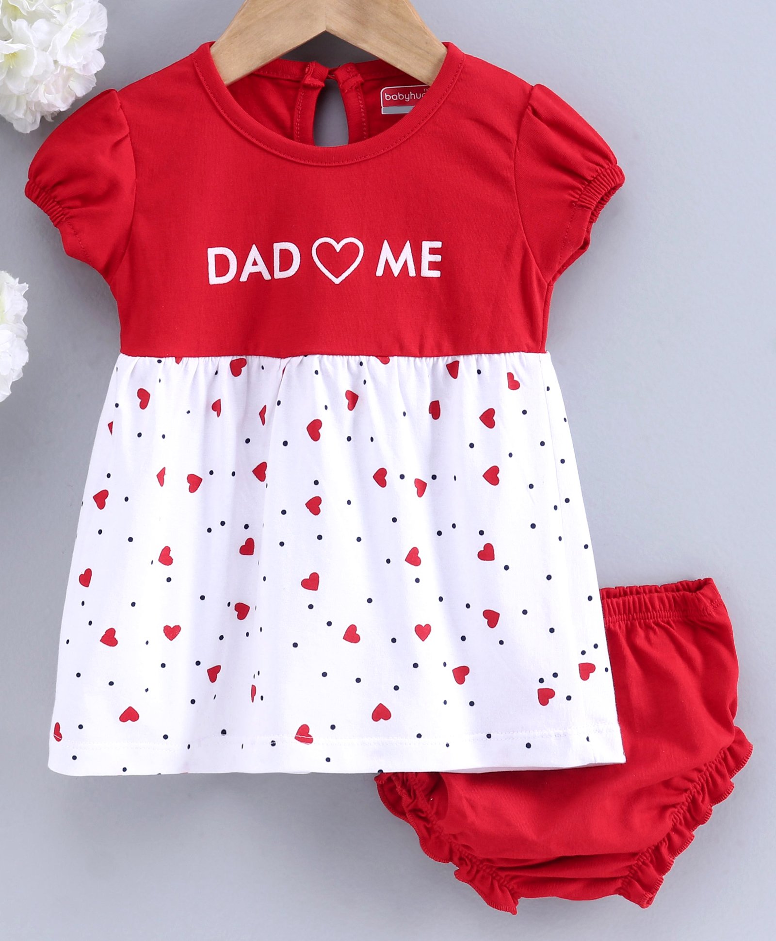 red white frock