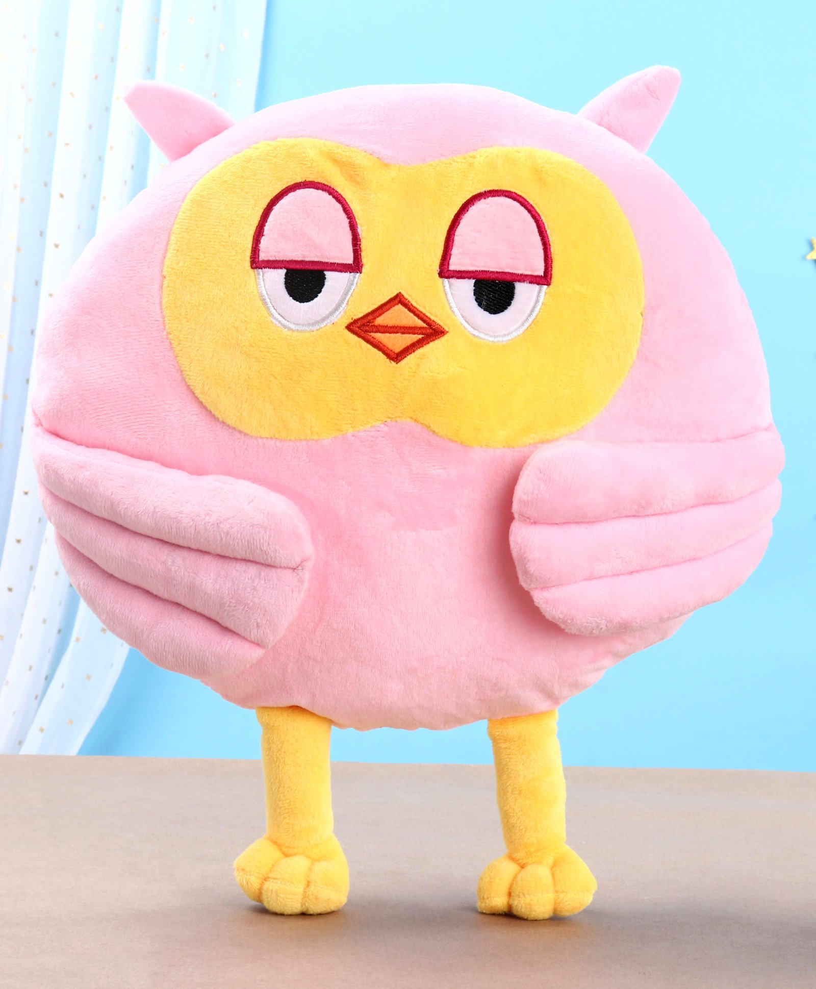 Toytales Owl Shaped Cushion - Pink-image-40