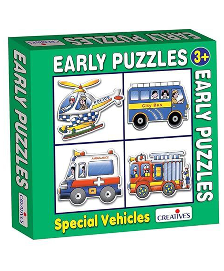 creative Creative's Early Puzzles Vehicles Shaped - 4 Pieces-picture-27