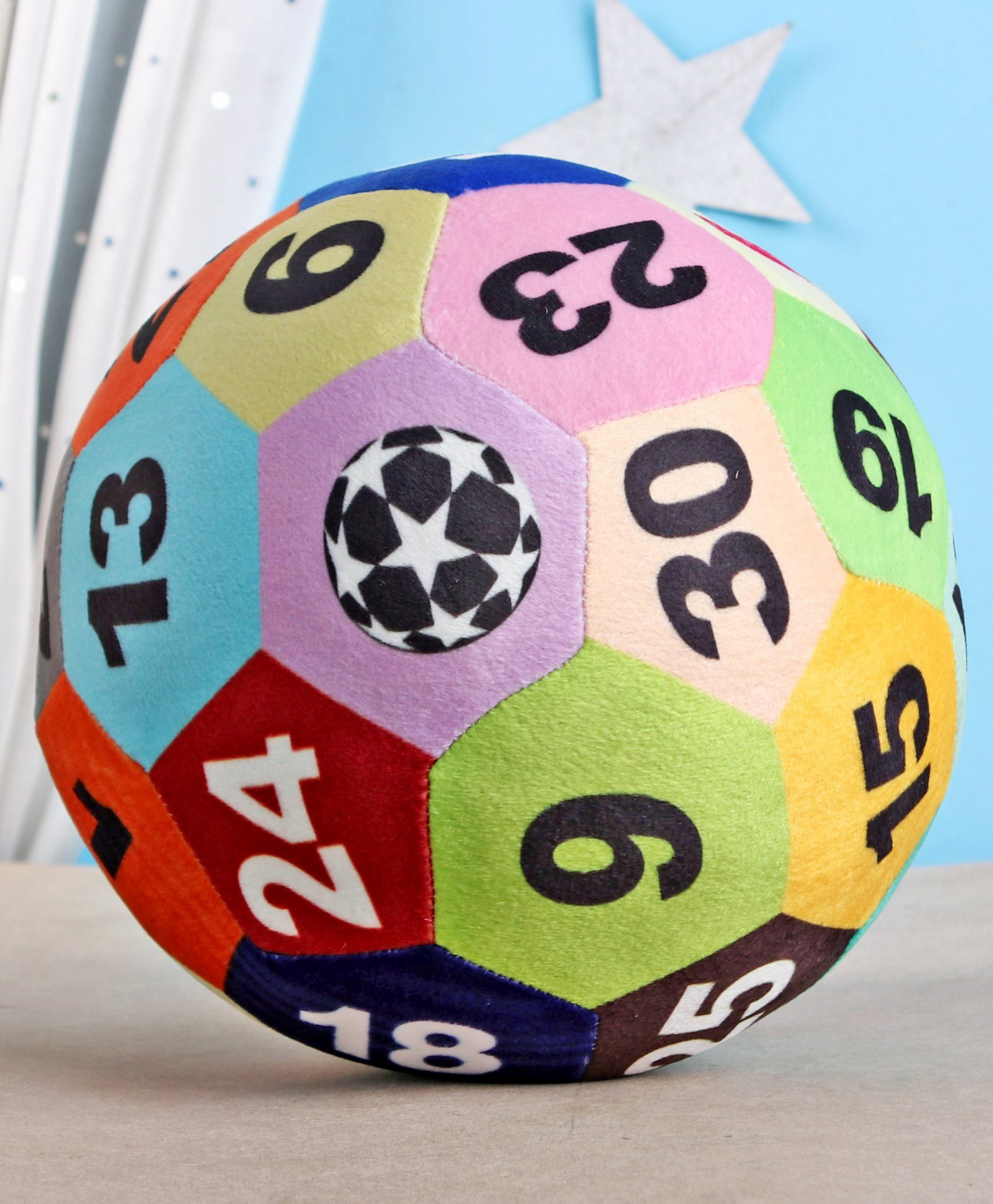 Babyhug Number Soft Ball Multicolor - Height 18 cm-image-38
