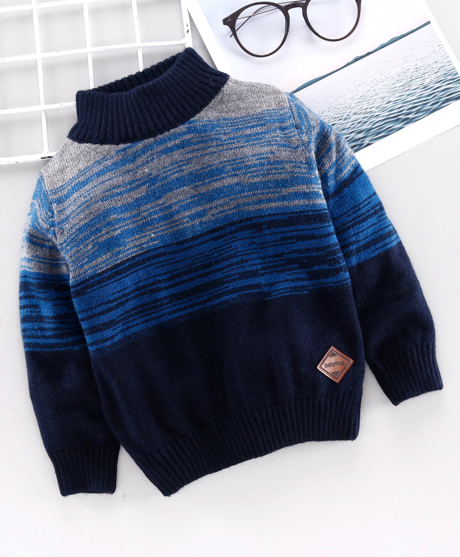 navy blue color sweater