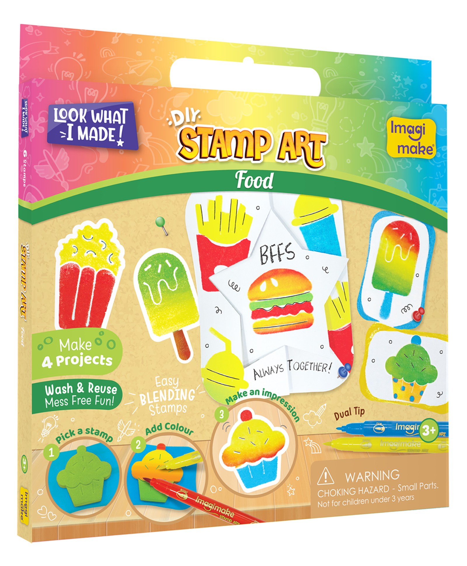Imagi Make Stamp Art Food Kit - Multicolour-image-11
