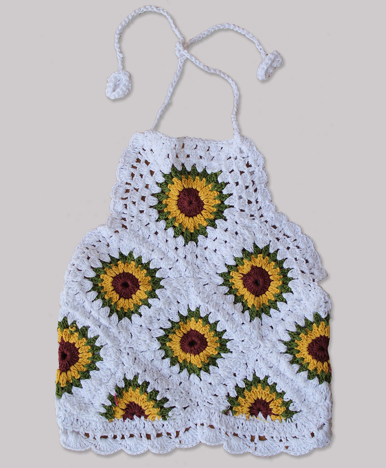 crochet sunflower top