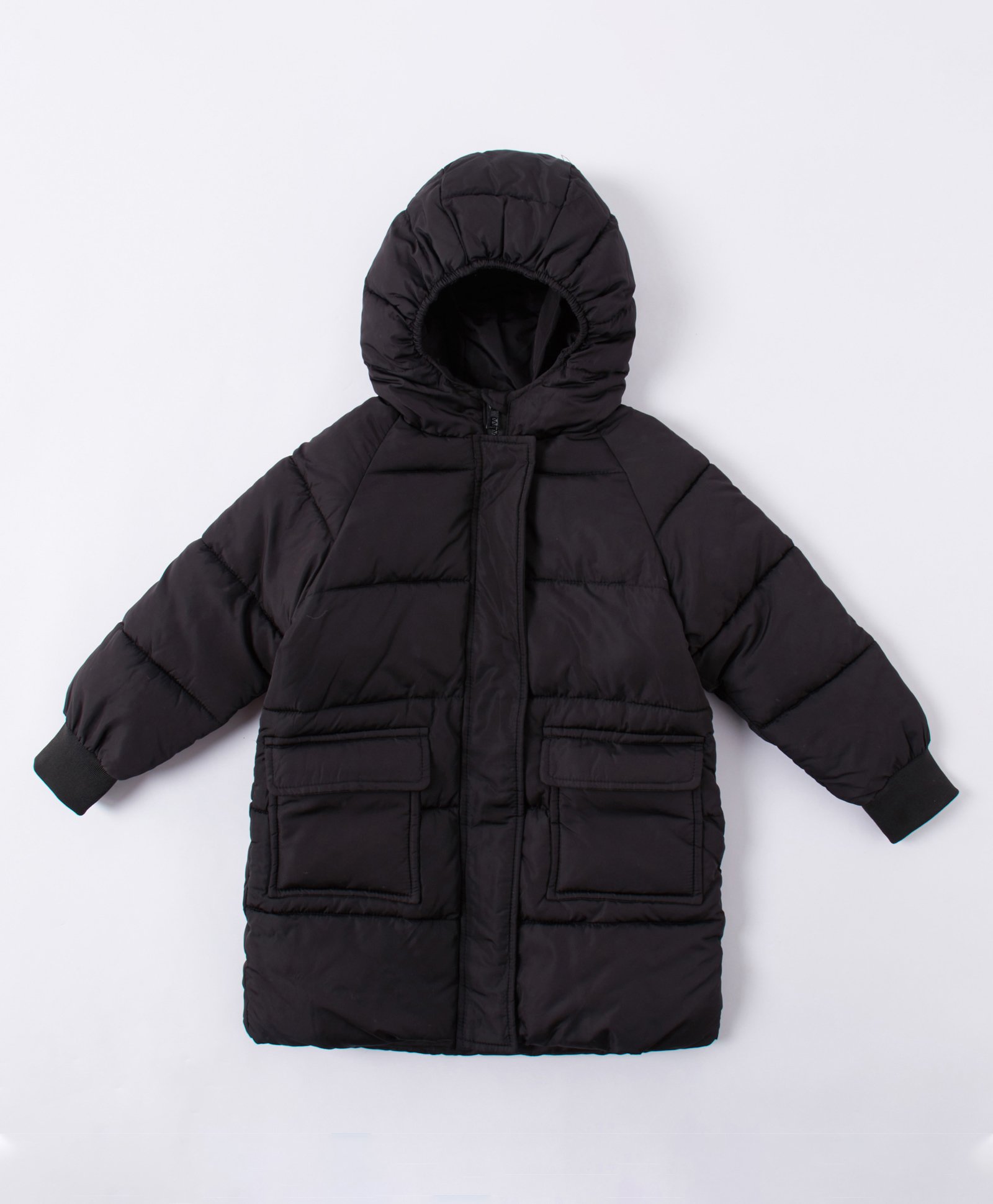 Kookie Kids Full Sleeves Padded Hooded Jacket With Pockets - Black-image-38