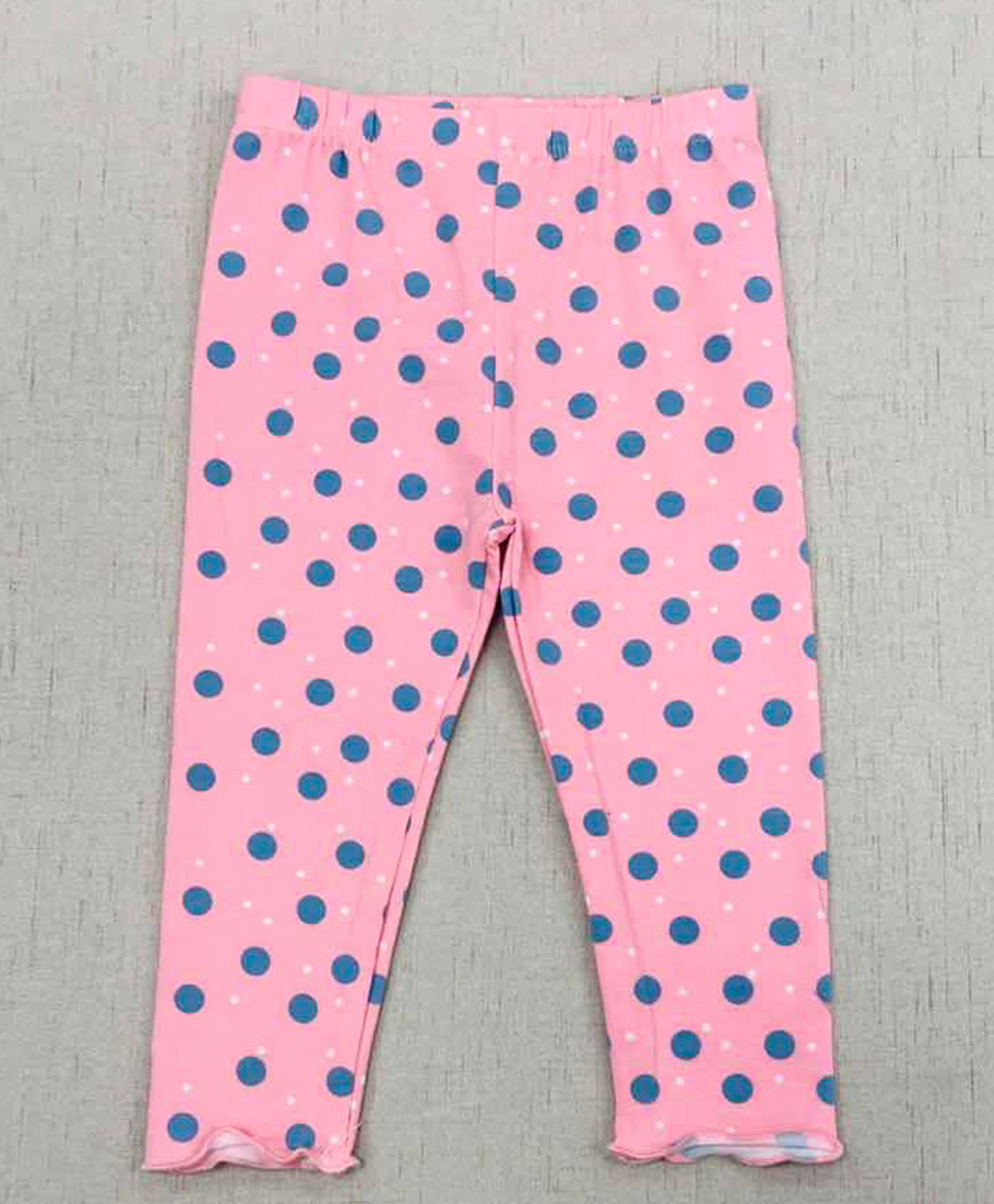 pink and white polka dot leggings