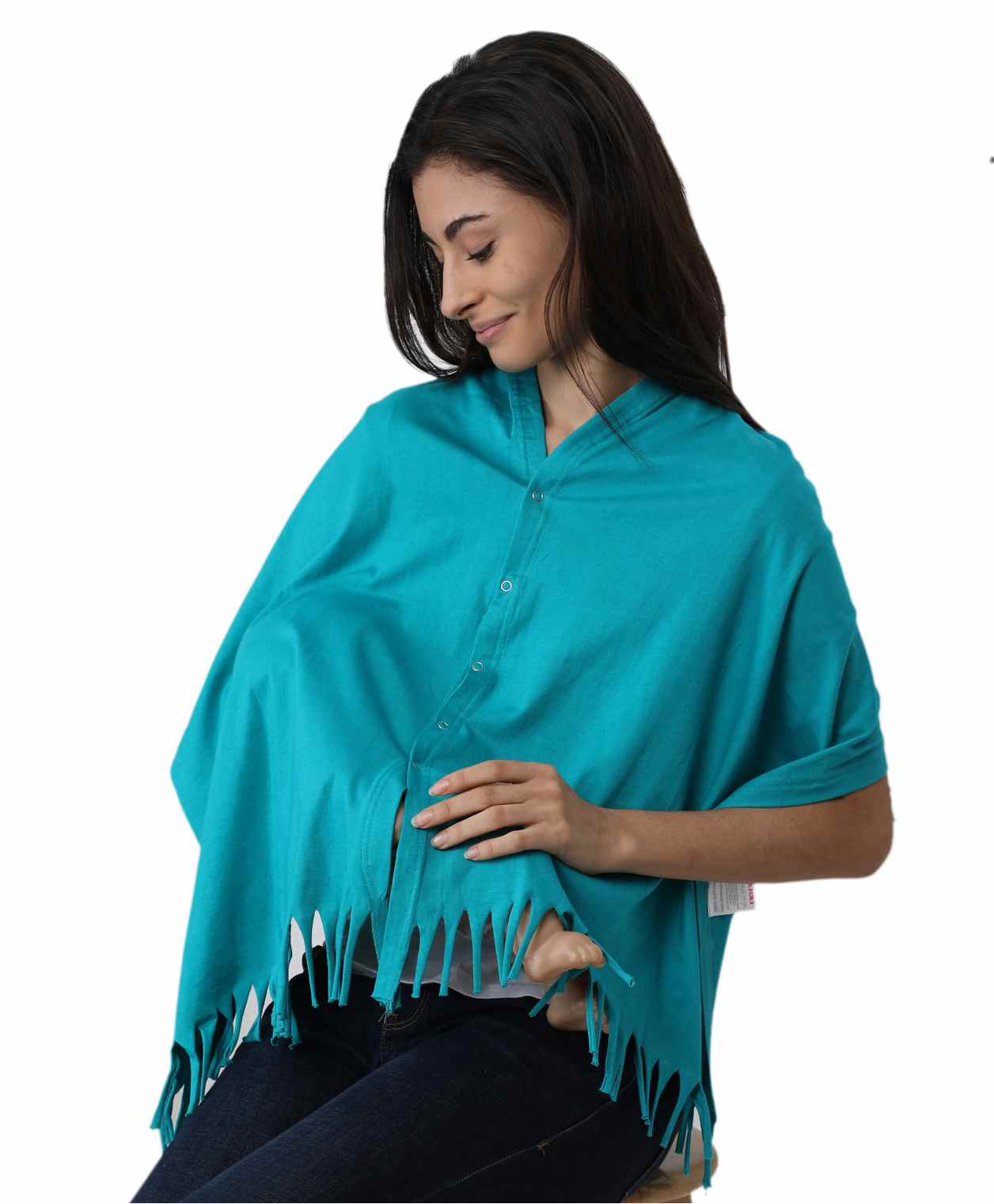 Nene Breast Multipurpose 5 in 1 Cotton Nursing Cover - Turquoise-picture-11