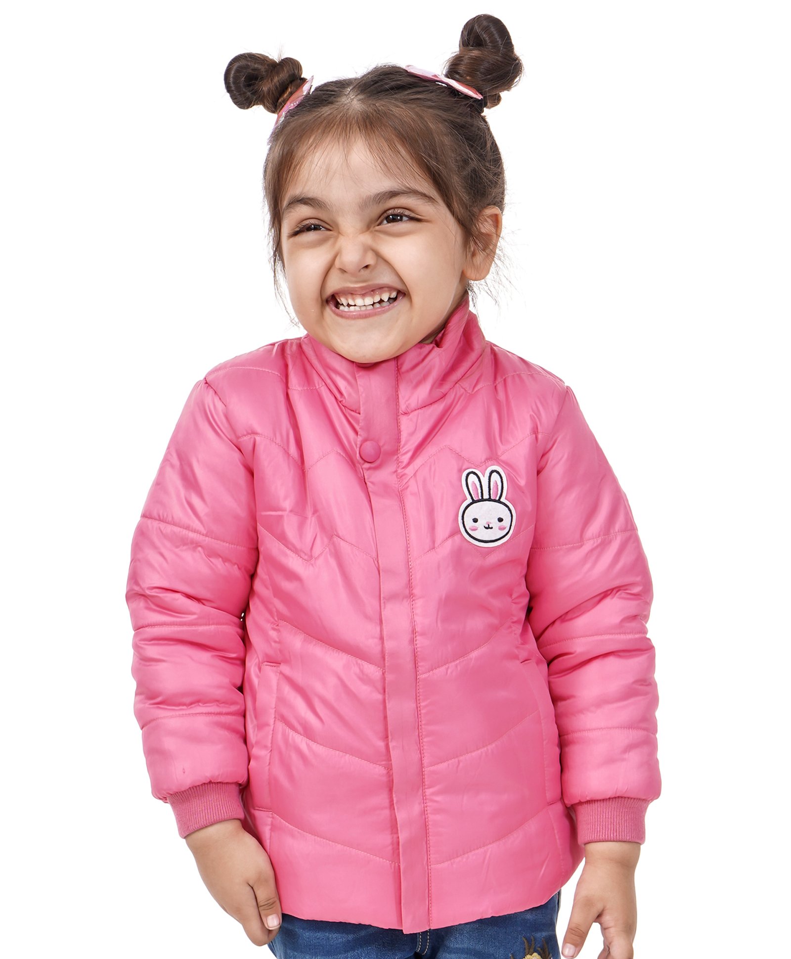 Babyhug Padded Solid Color Jacket - Pink-image-49
