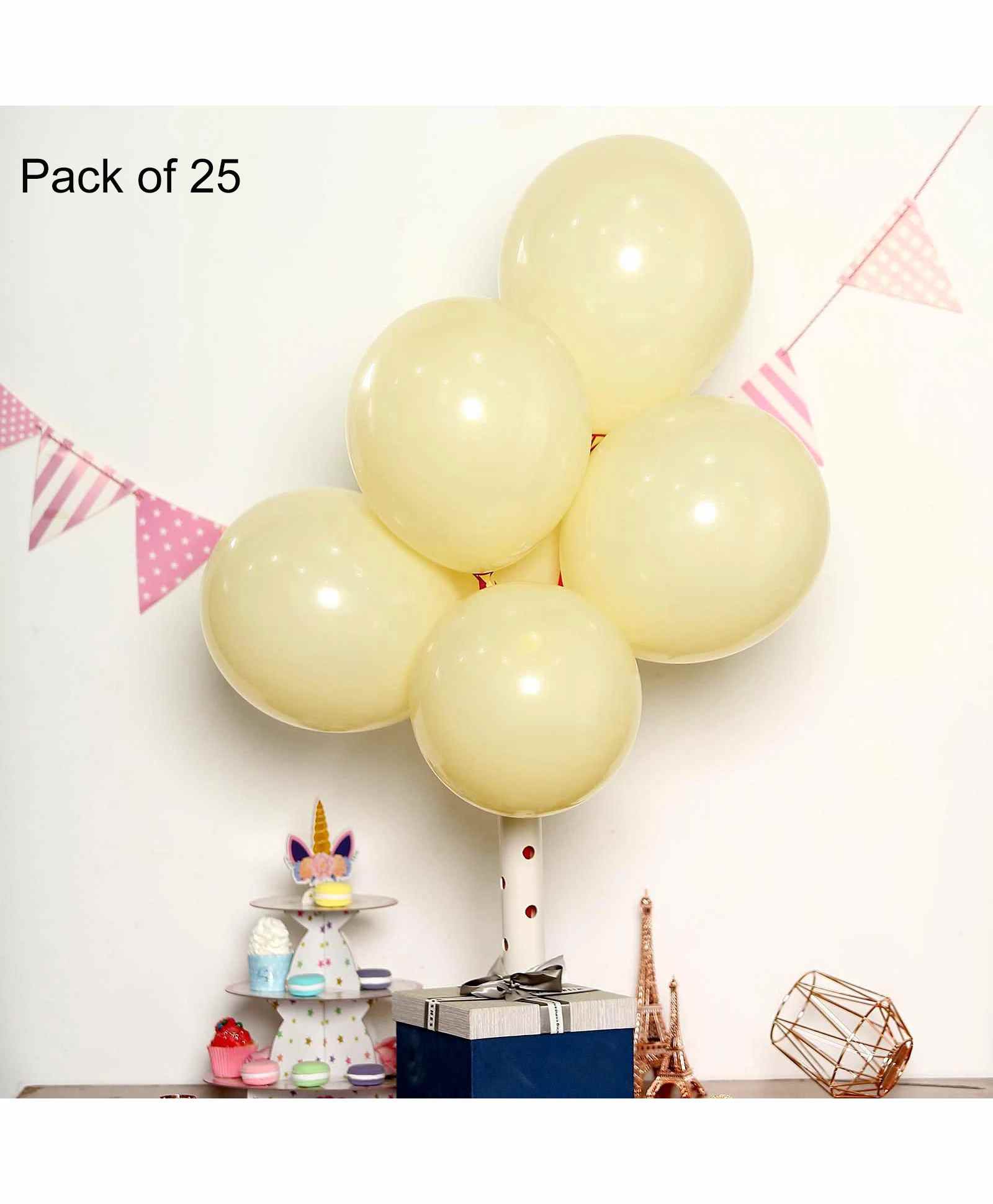Funcart Pastel Balloons Yellow - Pack of 25-image-29