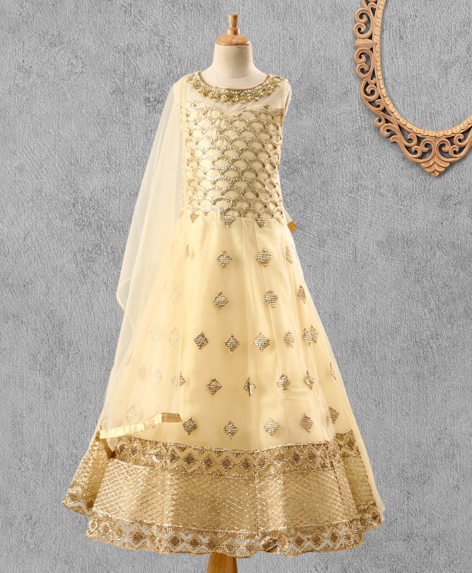 one piece dress with dupatta