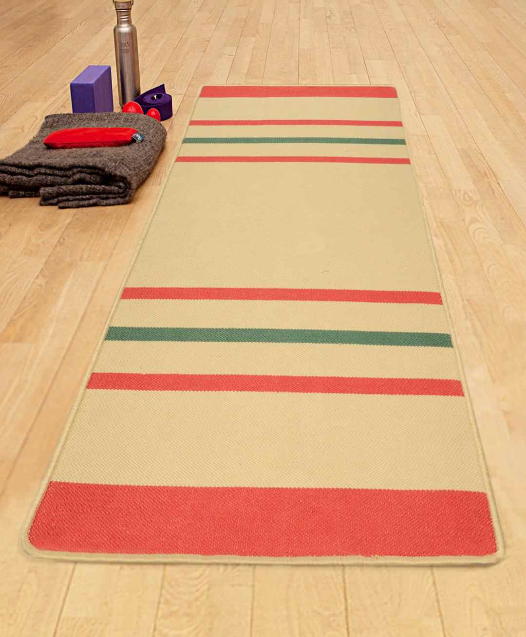 Saral Home Hand Woven Washable Yoga Mat - Multicolor-picture-17