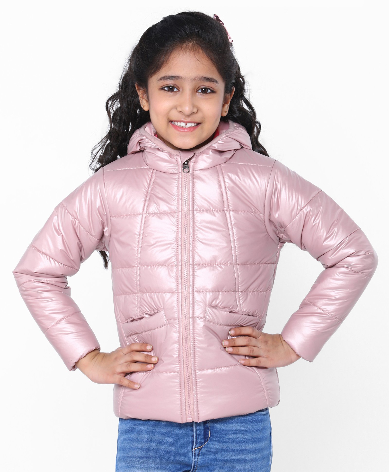 winter jacket pink