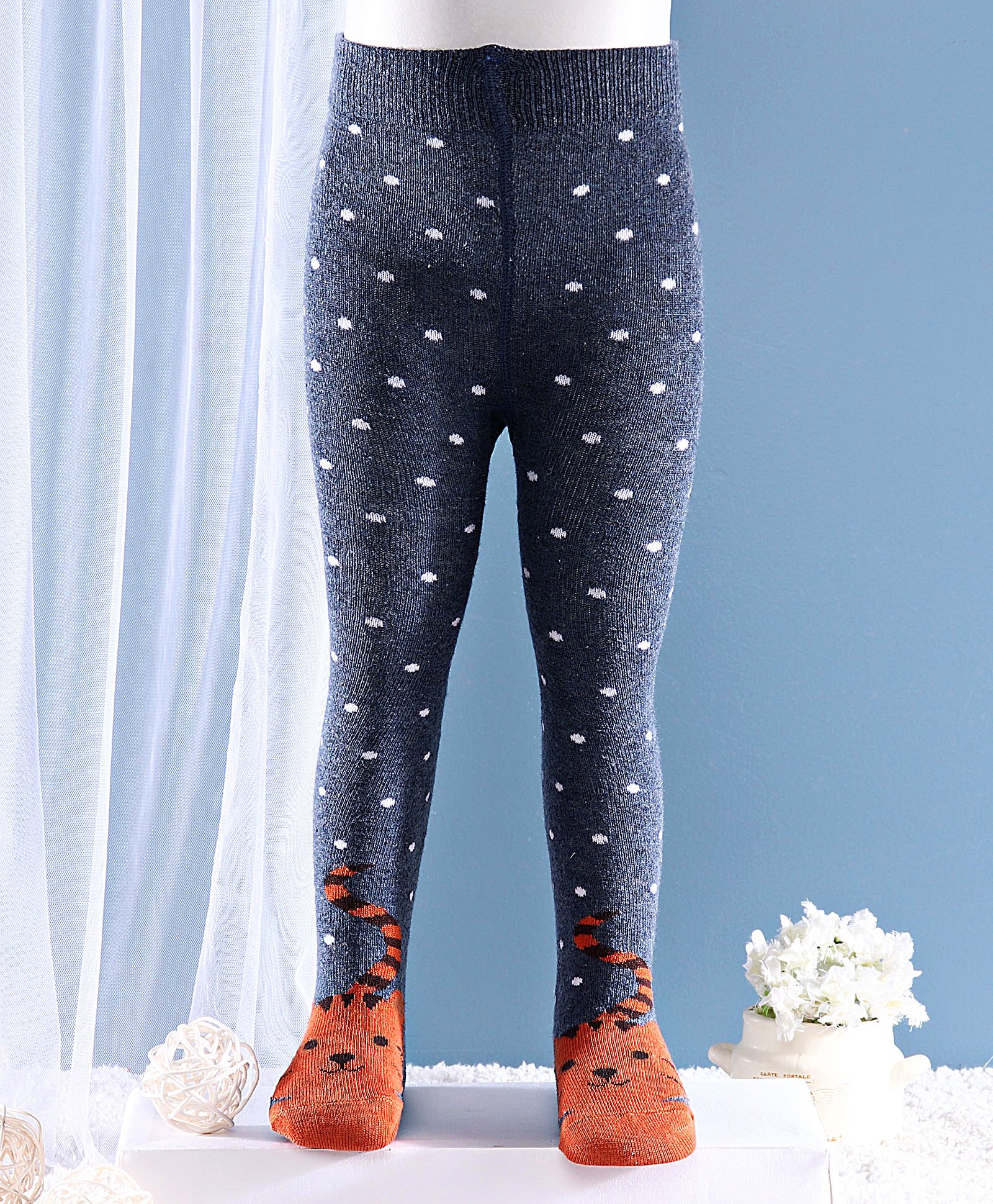 Buy Mustang Footed Tights Floral Design 