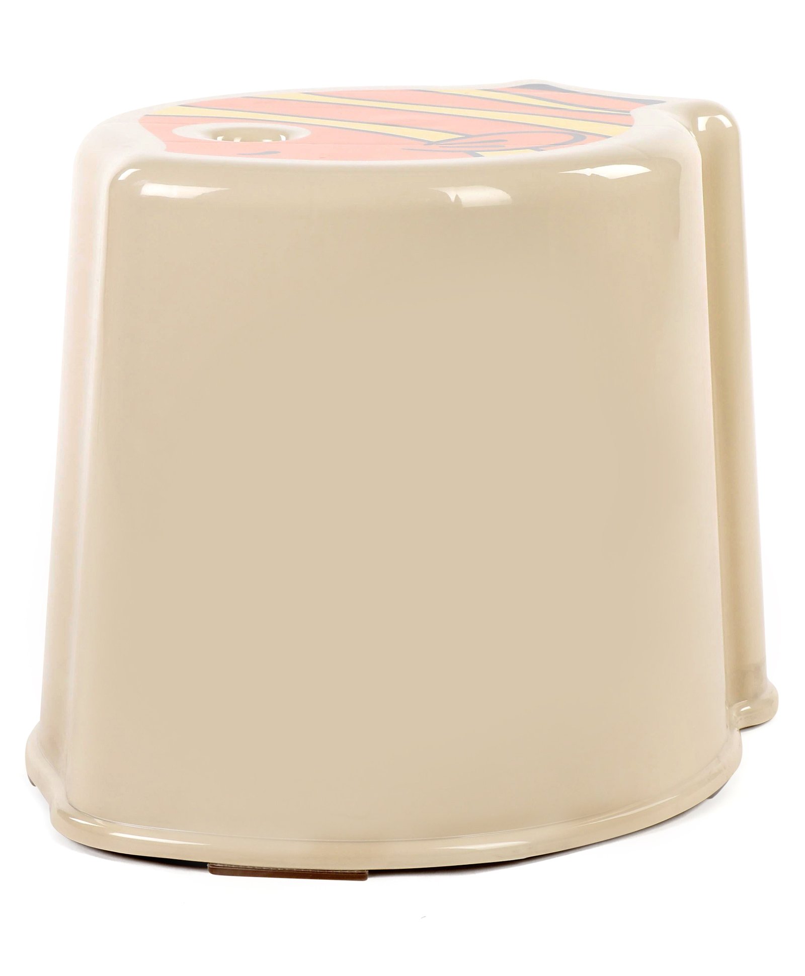 fab n funky Light Weight Fish Print Multipurpose Stool - Beige-picture-31
