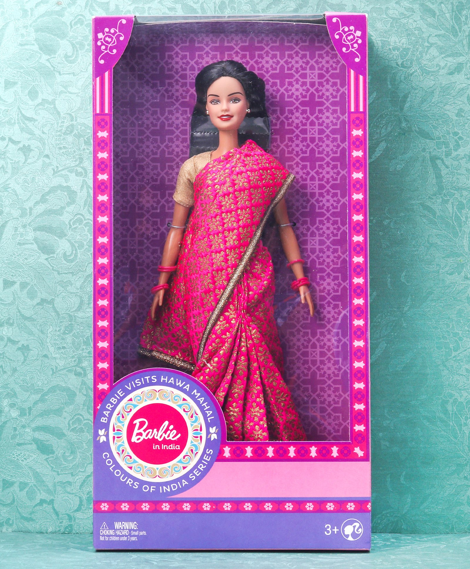 barbie pink saree