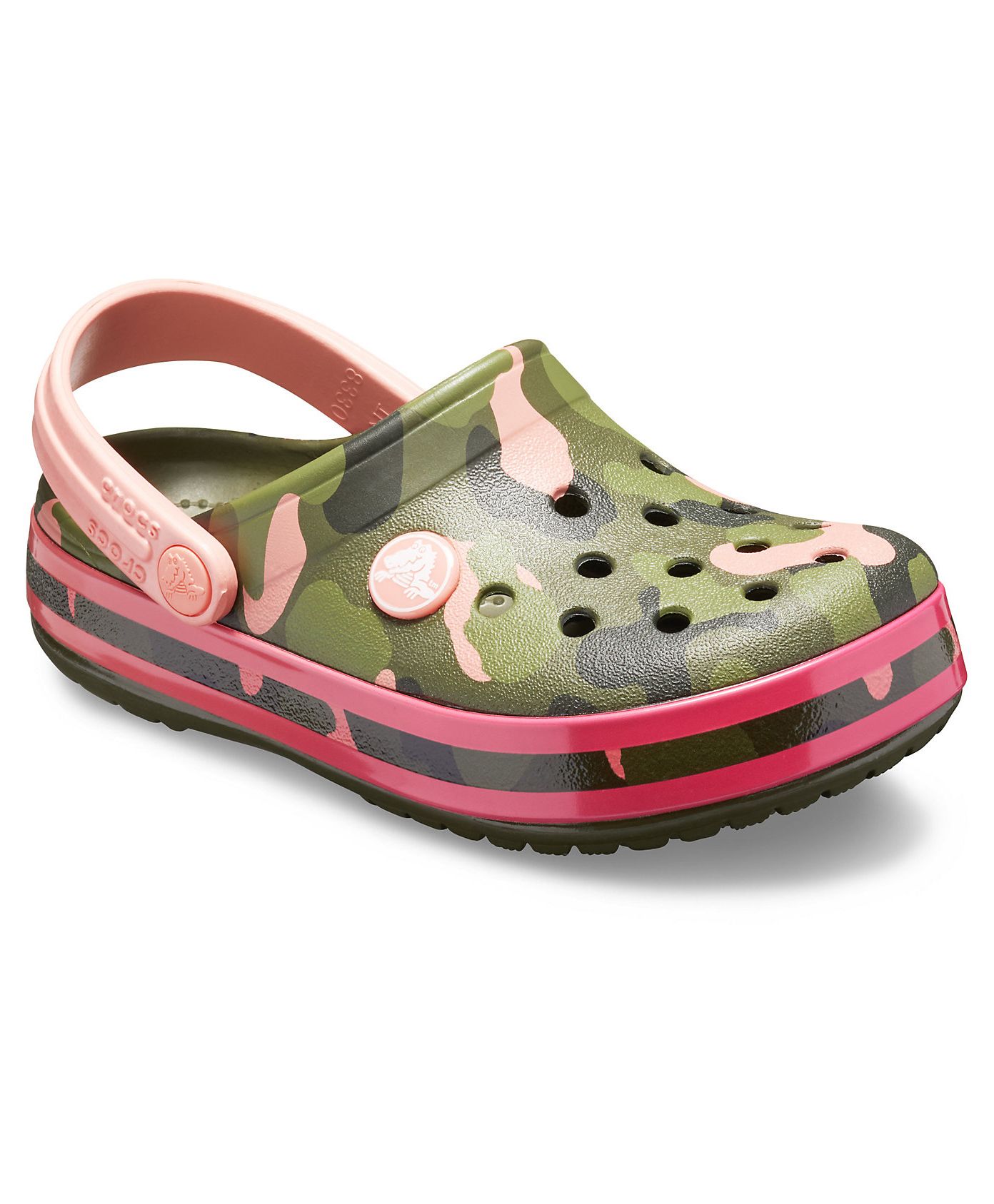 pink camo crocs womens
