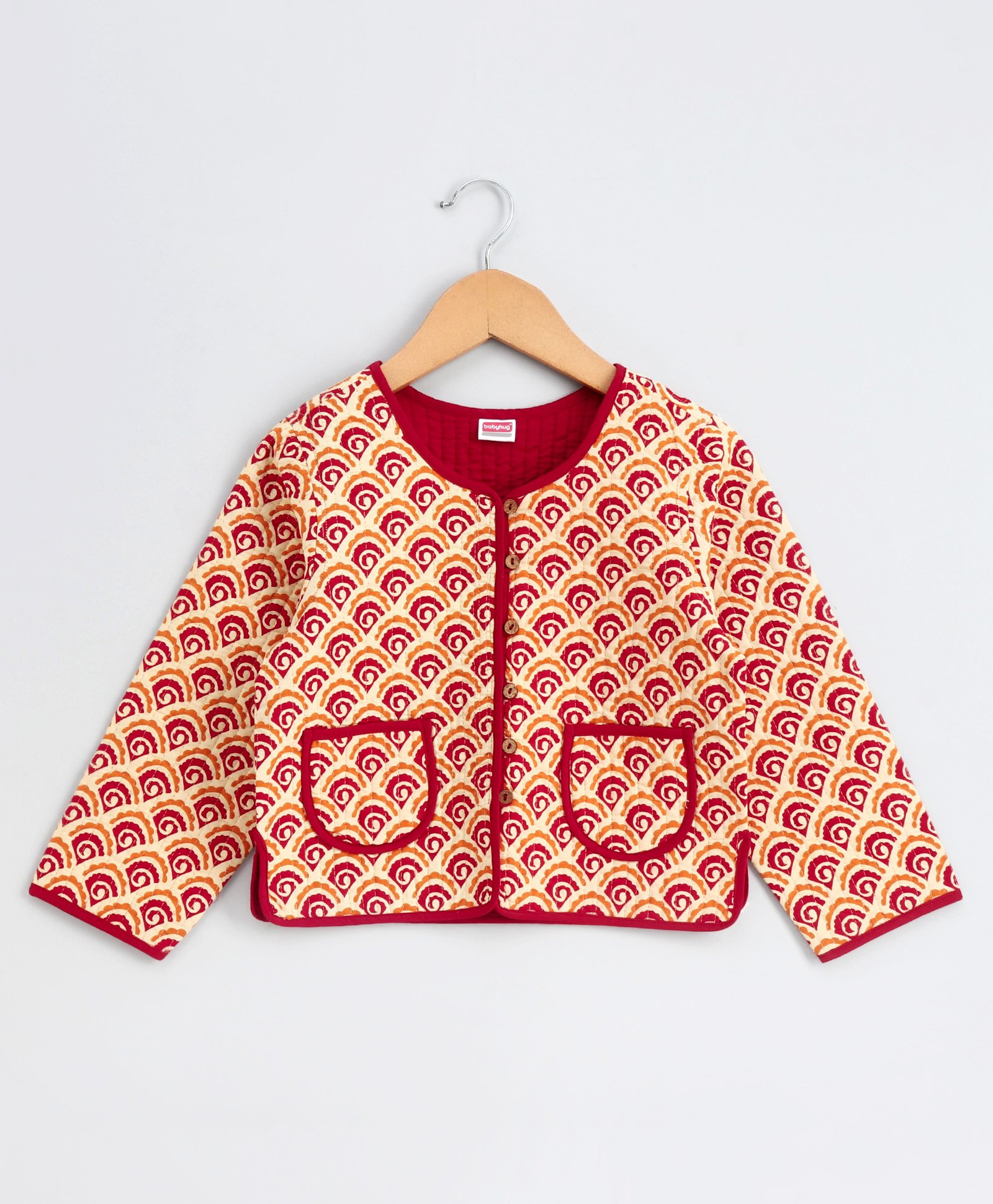 red ethnic jacket