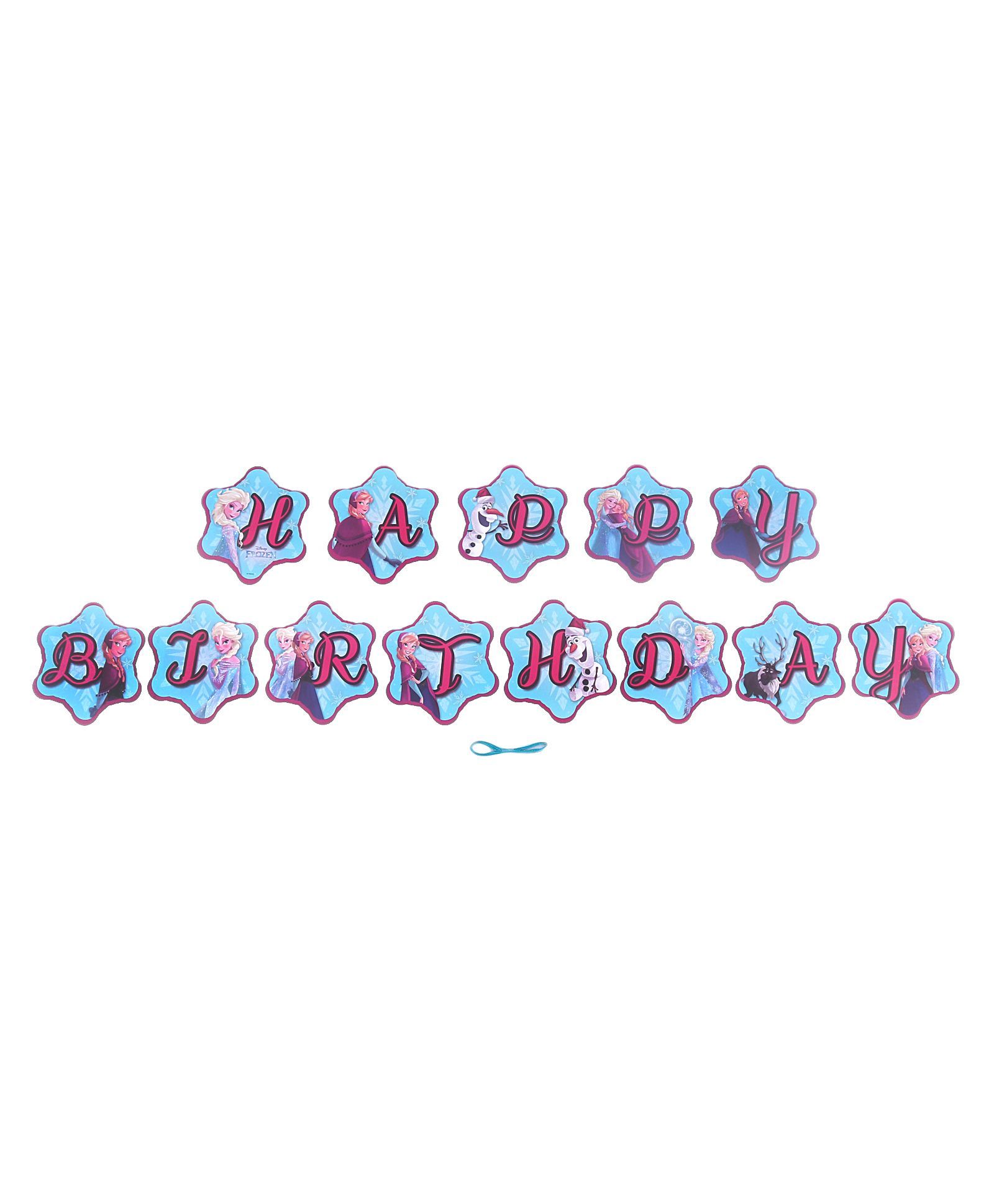 Disney Frozen Birthday Banner - Blue Pink-image-47