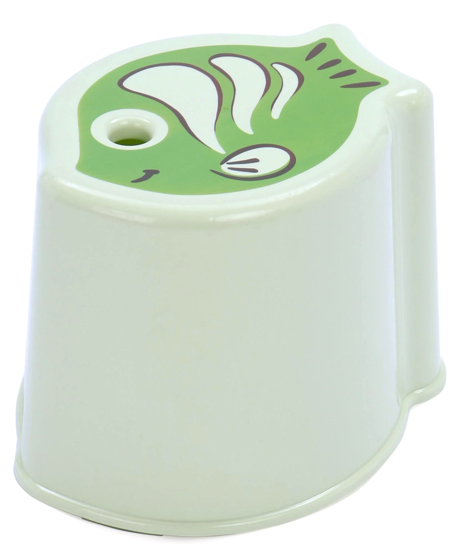 fab n funky Light Weight Fish Design Multipurpose Stool - Green-picture-27