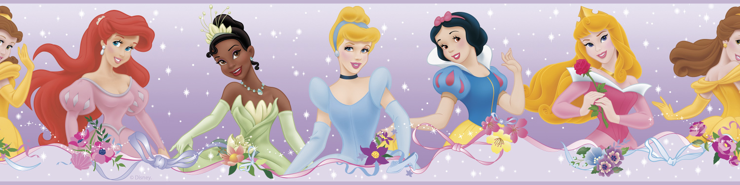 RoomMates Disney Princess Dream From The Heart Border - Purple-picture-12