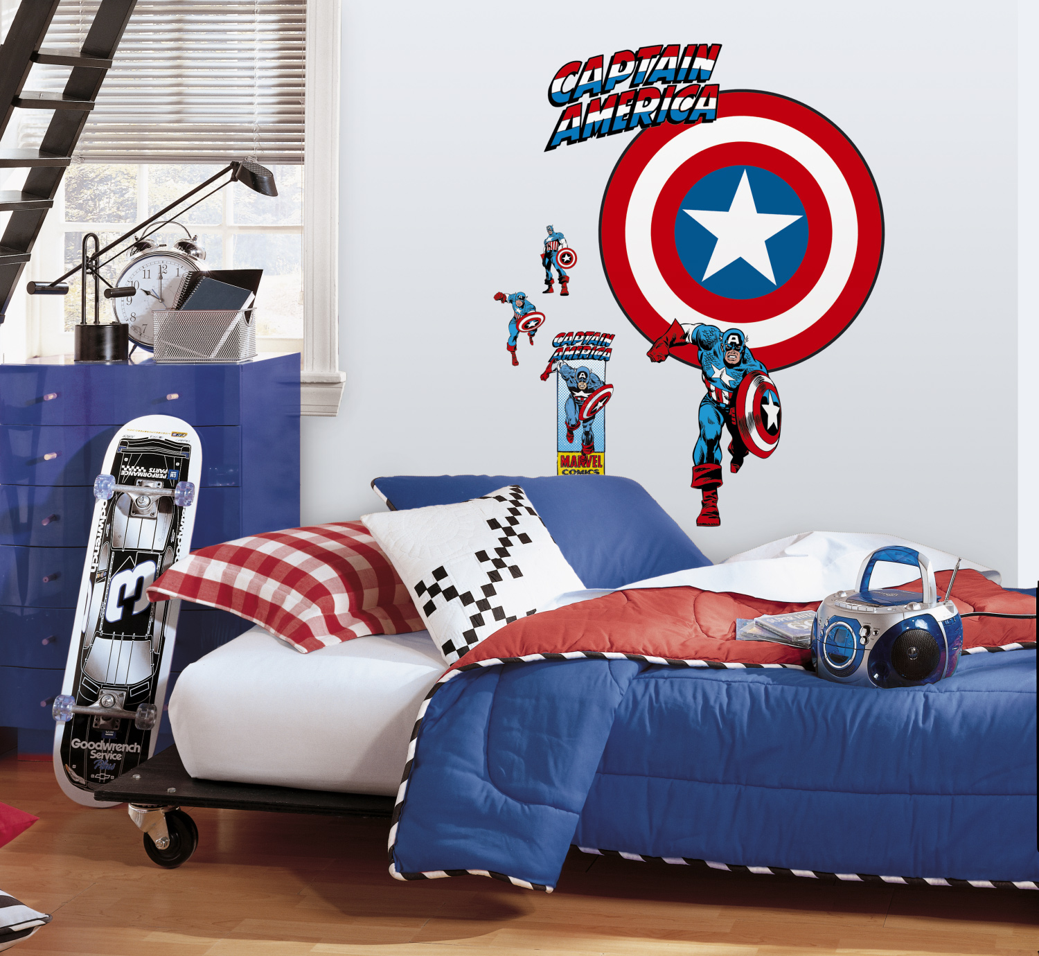 RoomMates Captain America Vintage Shield Sticker