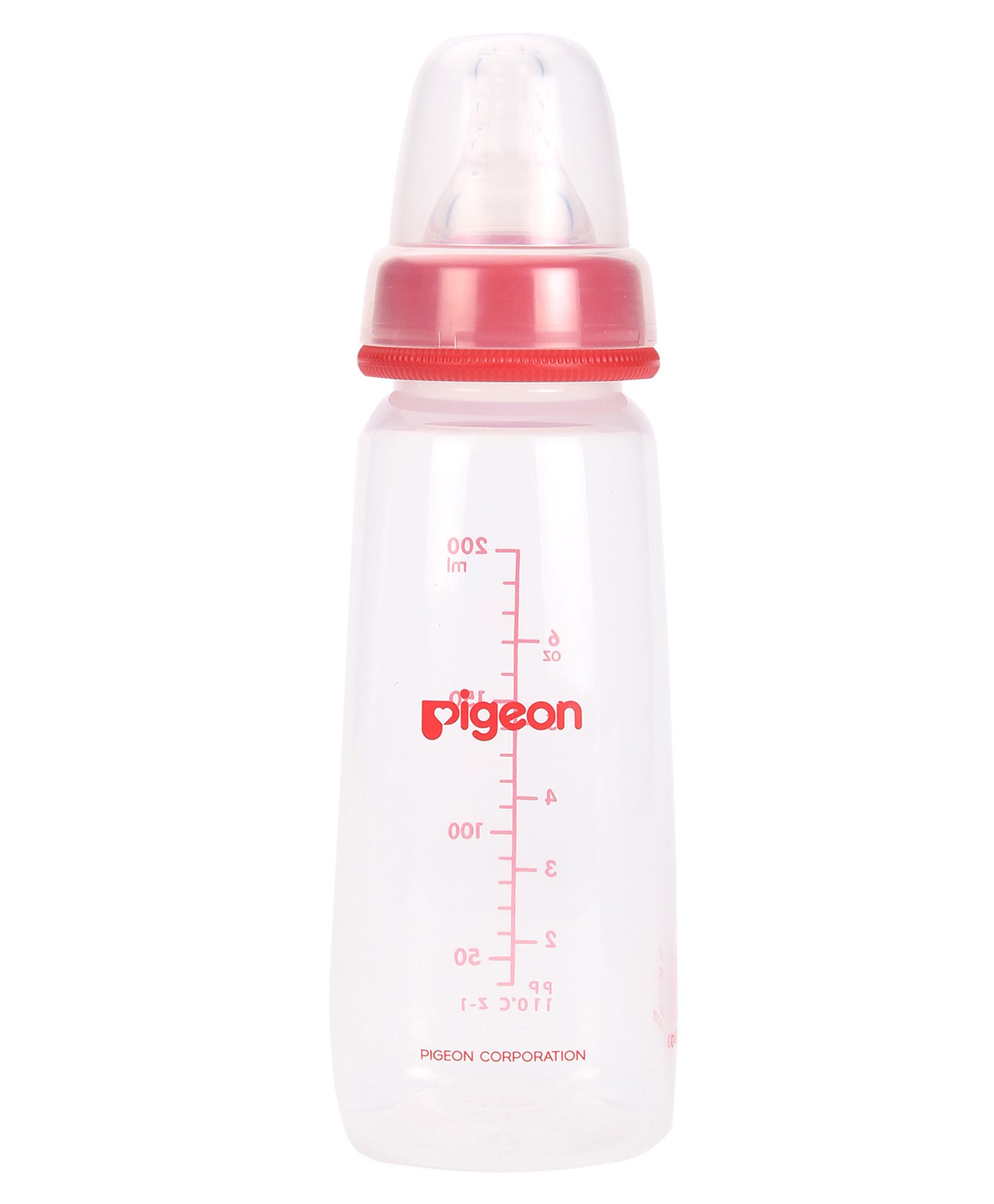 Pigeon Peristaltic Nipple Plastic Feeding Slim Neck Bottle 200 Ml